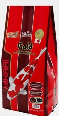 Hikari Gold Large 10kg Ø 8 - 9 mm Koifutter Koiteich Teich Teichfutter Koi