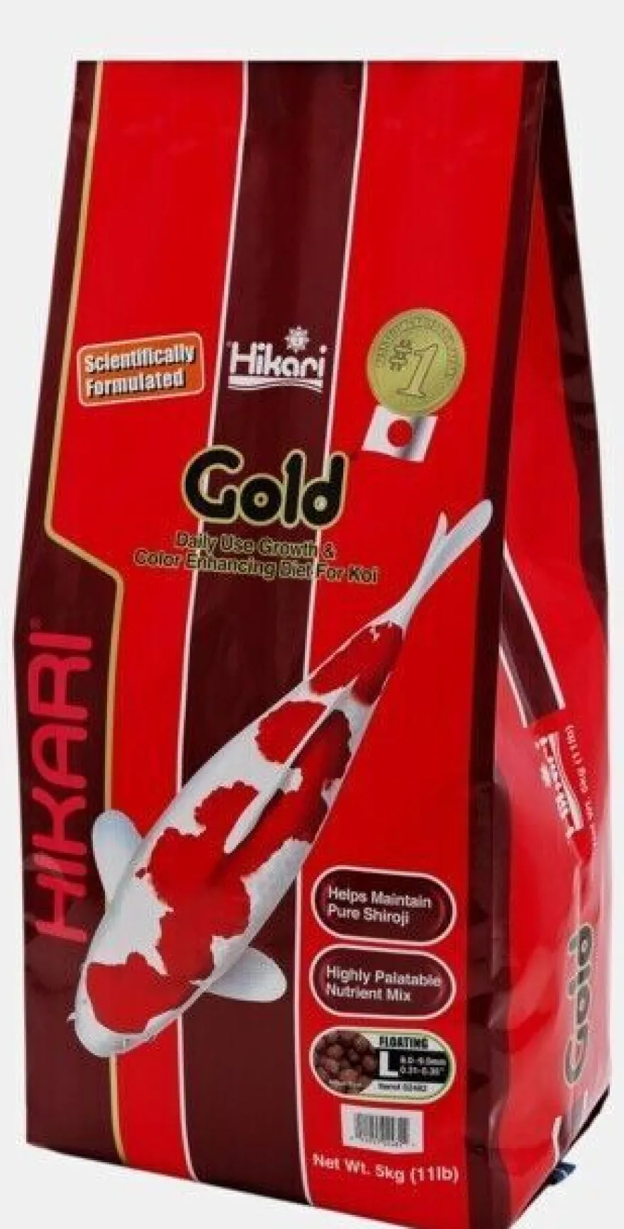 Hikari Gold Large 10kg Ø 8 - 9 mm Koifutter Koiteich Teich Teichfutter Koi