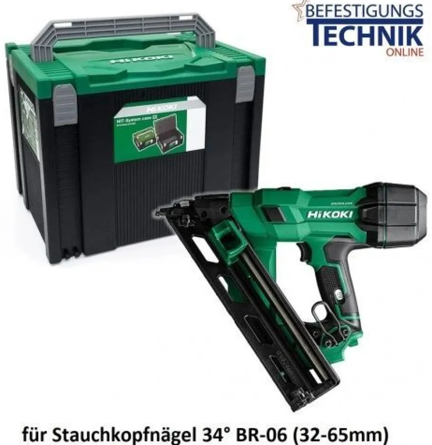 HiKOKI Akku DA Nagler NT1865 DAA W9Z 18V Basic 32-65mm für 34° DA Nägel Prebena Senco