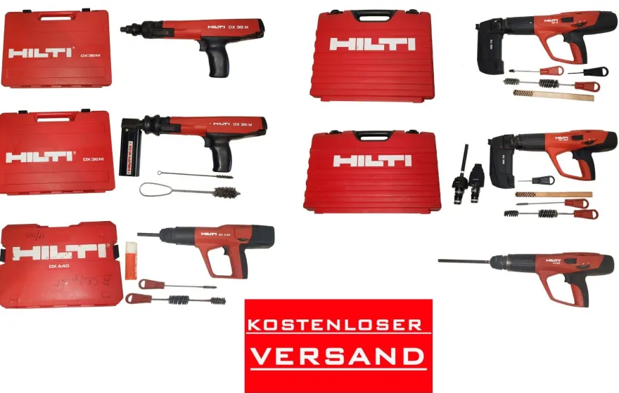 Hilti DX Bolzensetzgerät 450, 36 M, A 40, A 41, A 460, A 5 mit Koffer + Magazin