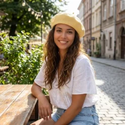 HIQIU Baskenmütze Damen Sommer Dünn - Ultra Leichte Atmungsaktive Barett Cap