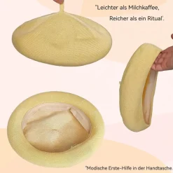 HIQIU Baskenmütze Damen Sommer Dünn - Ultra Leichte Atmungsaktive Barett Cap