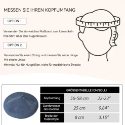 HIQIU Baskenmütze Damen Sommer Dünne - Ultra Leichte Atmungsaktive Barett Cap