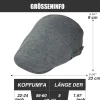 HIQIU Schiebermütze Herren Verstellbare Baumwolle Gatsby Flatcap Newsboy Cap