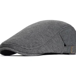 HIQIU Schiebermütze Herren Verstellbare Baumwolle Gatsby Flatcap Newsboy Cap
