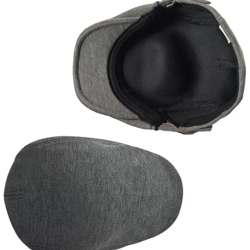 HIQIU Schiebermütze Herren Verstellbare Baumwolle Gatsby Flatcap Newsboy Cap