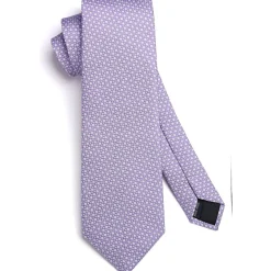 Hisdern Herren Krawatte mit Einstecktuch Set - Klassisch Plaid Hahnentritt
