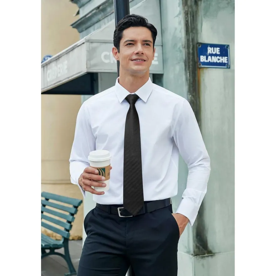 Hisdern Herren Krawatte mit Einstecktuch Set - Klassisch Plaid Hahnentritt