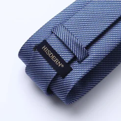 Hisdern Herren Krawatte mit Einstecktuch Set, Klassisch Plaid Hahnentritt