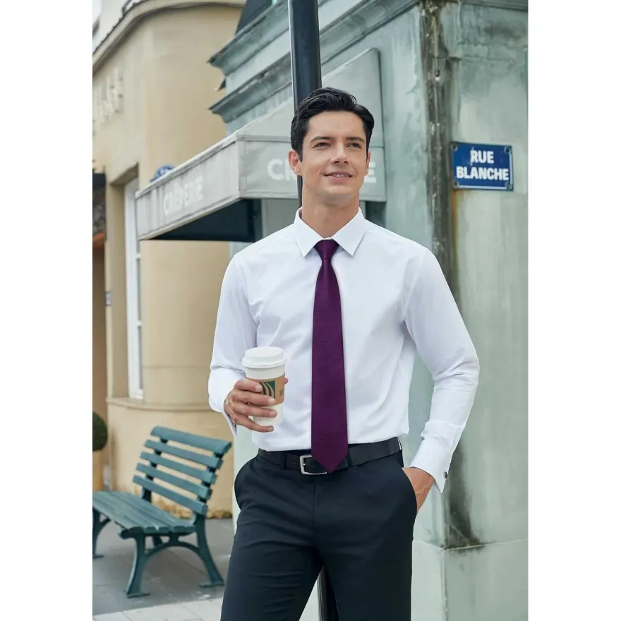 Hisdern Herren Krawatte mit Einstecktuch Set - Klassisch Plaid Hahnentritt