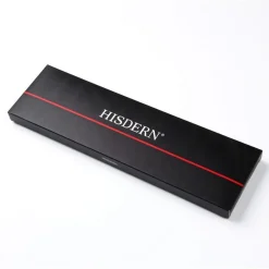 Hisdern Herren Krawatte Schmal 6cm Weiß Seide - Formell, Elegant für Business