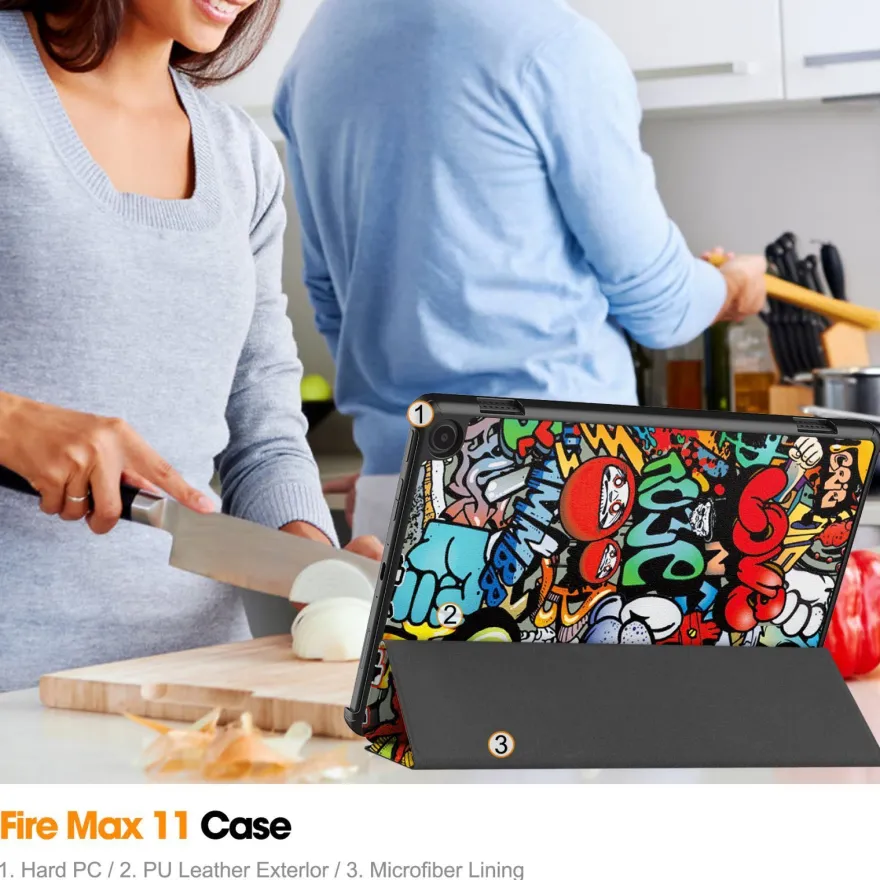Hülle für Amazon Fire Max 11 2023 11 Zoll 13. Generation Smart Cover Sleep/Wake