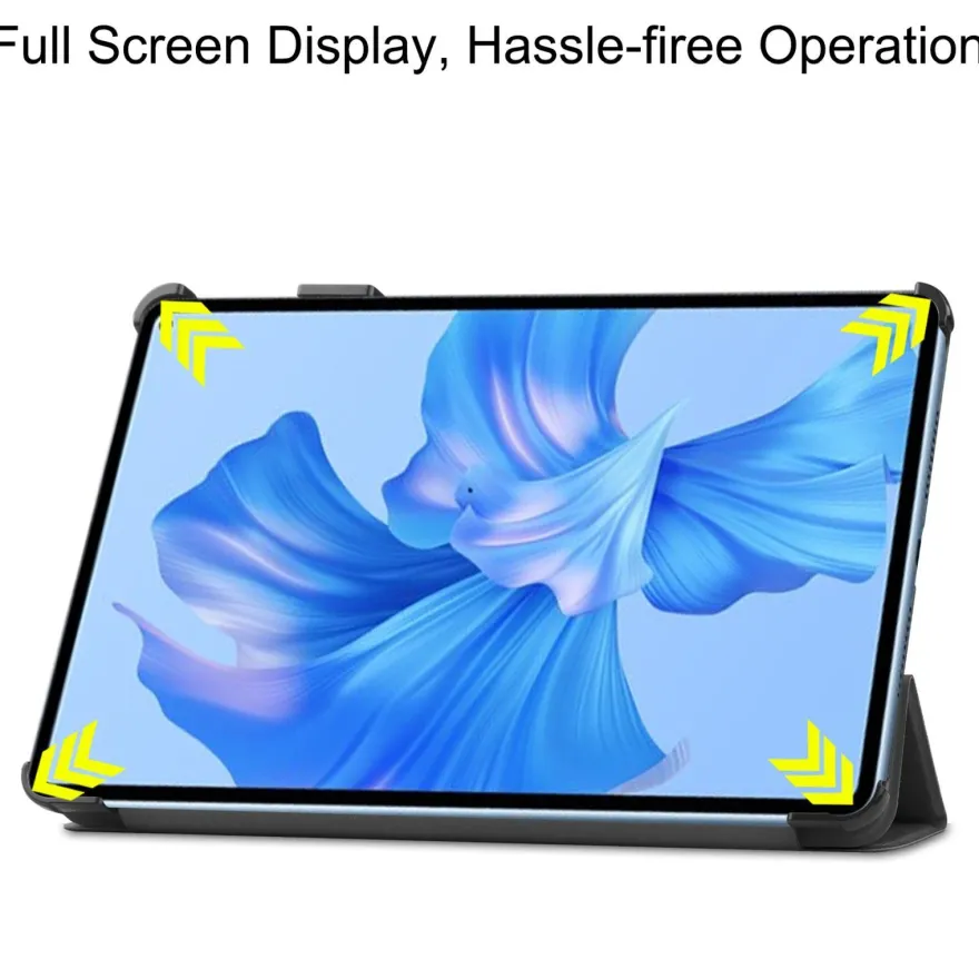 Hülle für Huawei MatePad Pro 11 2022 Smart Cover Auto Sleep/Wake Schwarz