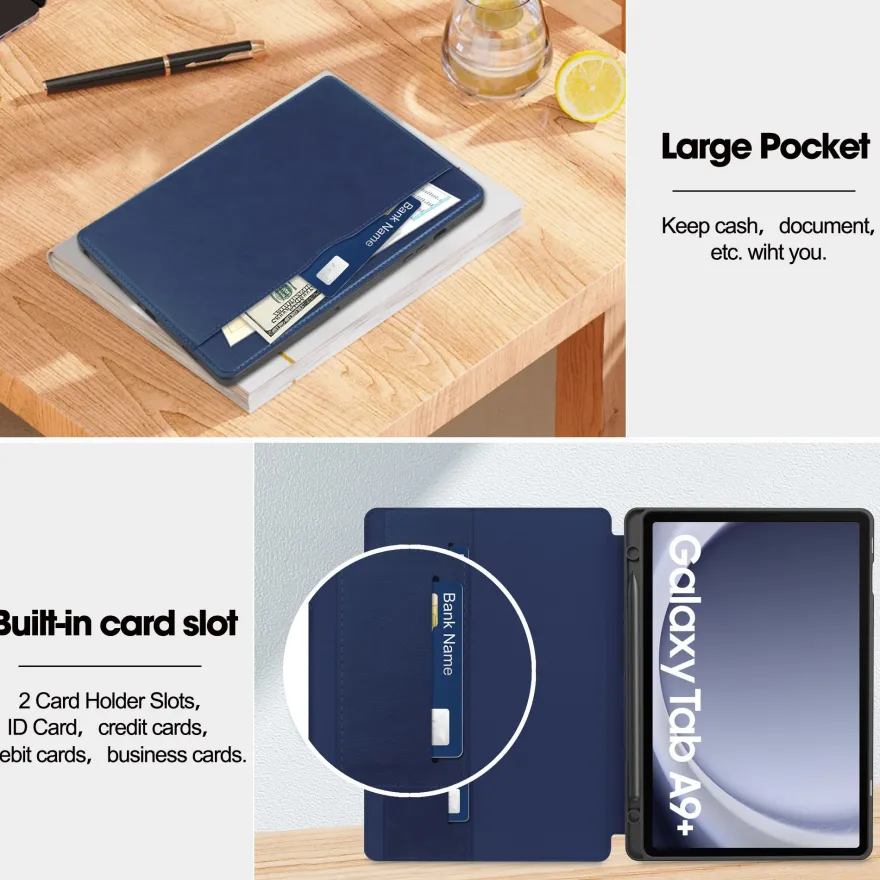 Hülle für Samsung Galaxy Tab A9+ Plus 2023 X210 X215 11 Zoll Smart Cover Etui