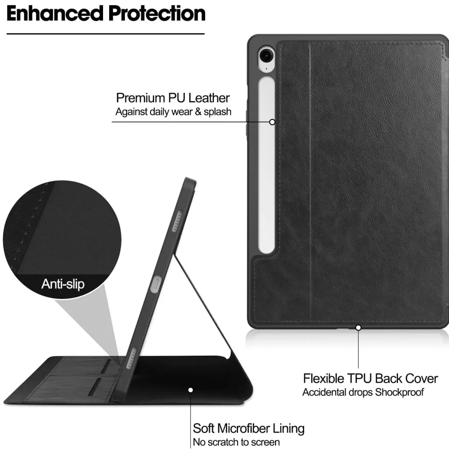 Hülle für Samsung Galaxy Tab S9 X710, SM-X716B, SM-X718U 11 Zoll Smart Cover Et... ->