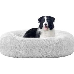HMTOPE Orthopädisches Hundebett rund, Donut Kuschelkissen für Hunde und Katzen