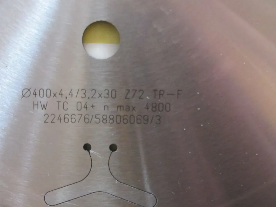 HM/ Widia Sägeblatt 400x30 Z=72 für Platten-Aufteil- Säge Stehle für Schelling