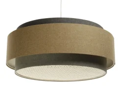Hängeleuchte Doblo Rattan Elegant Graphitgrau, Beige-Braun, Graphitgrau