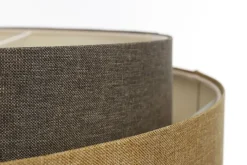 Hängeleuchte Doblo Rattan Elegant Graphitgrau, Beige-Braun, Graphitgrau