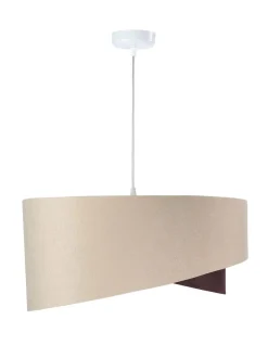 Hängeleuchte Galaxy 102 Lampenschirmhöhe 23 50 Metall Weiß Beige, Braun, Weiß