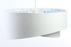 Hängeleuchte Galaxy Lampenschirmhöhe 23 50 102 Metall Weiß Weiß, Hellblau2