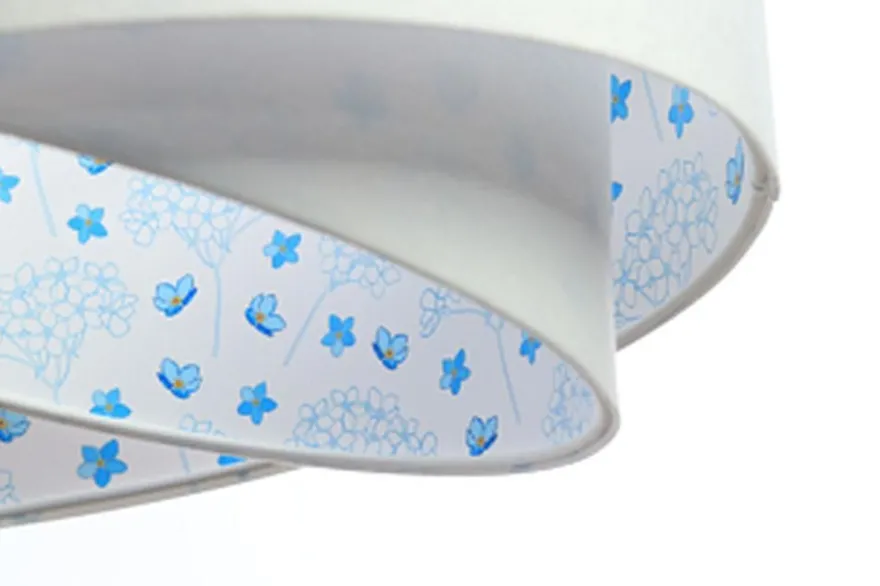 Hängeleuchte Galaxy Lampenschirmhöhe 23 50 102 Metall Weiß Weiß, Hellblau2