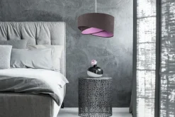 Hängeleuchte Galaxy 102 Lampenschirmhöhe 23 50 Metall Weiß Dunkelgrau, Lila