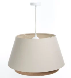 Hängeleuchte Sensei Lampenschirmhöhe 30 Metall Weiß 50 117 Beige, Creme
