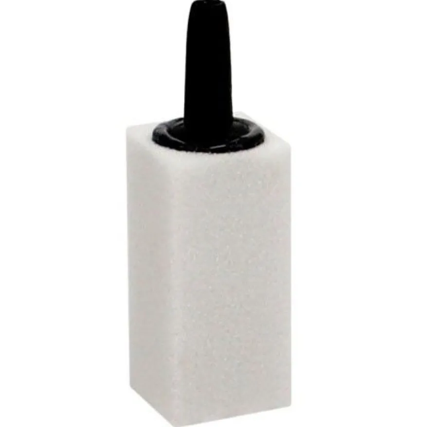 Hobby Keramik Sprudelstein Ausströmer eckig 30x15x15 mm weiß Aquarium