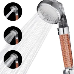 Hochdruck Wasser sparender Duschkopf Handbrause mit 3 Auslassmodi