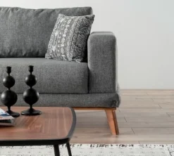 Hochwertige 3 + 3 + 1 Sofagarnitur Stilvolles Design für Komfort & elegantes Wohnen