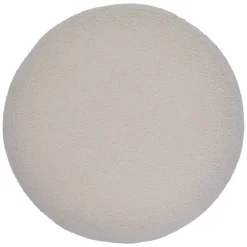 Hocker HWC-Q49, Sitzhocker Polsterhocker Pouf, Stoff/Textil Bouclé (200g/m²) 55cm