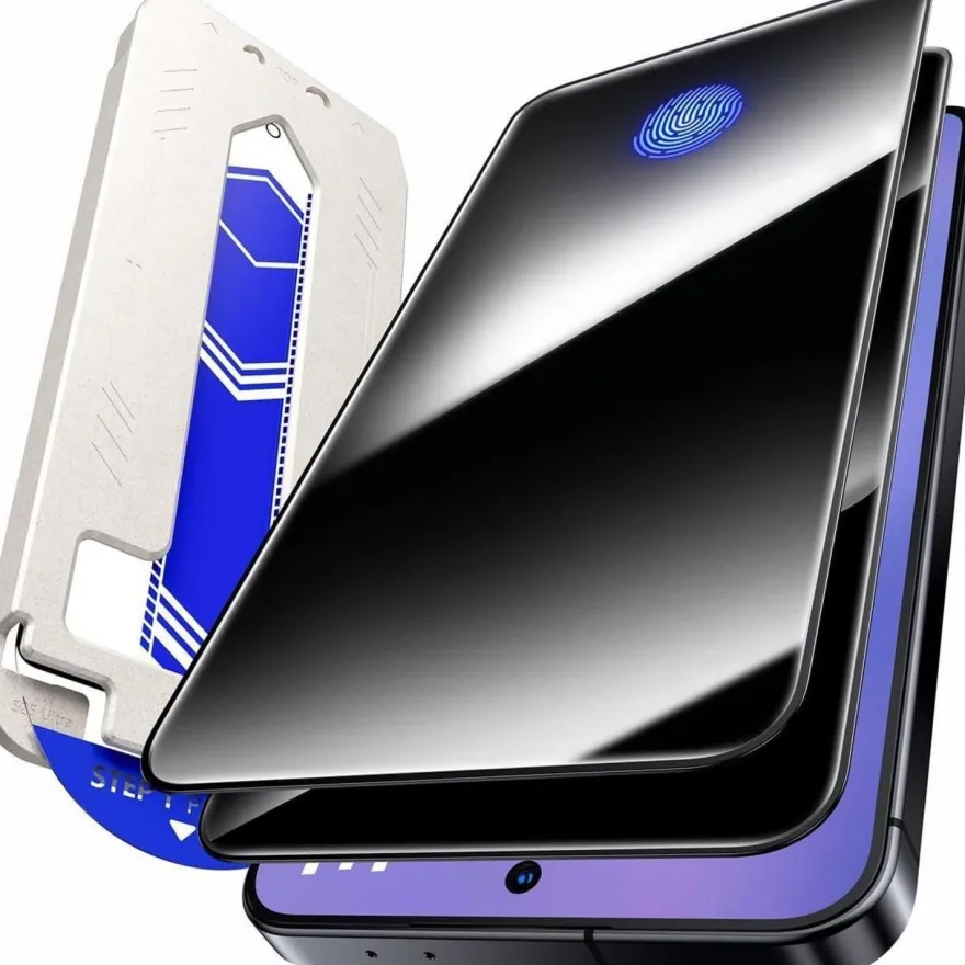Hoerrye Sichtschutz Panzerglas für Samsung Galaxy S25 FE - 9H+ Härte, 24°