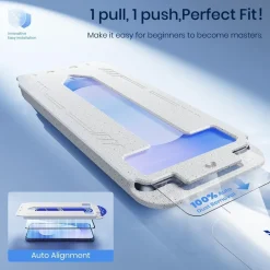 Hoerrye Sichtschutz Panzerglas für Samsung Galaxy S25 FE - 9H+ Härte, 24°