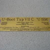 Hohes Namensschild mit zusätzlichen Daten für Modellständer - U 558