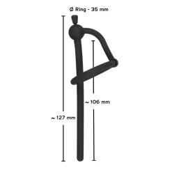 Hohler Silikon Penis-Plug Eichelring NS-Spiele Dilator Männer Sex-Spielzeug