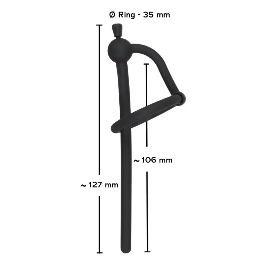 Hohler Silikon Penis-Plug Eichelring NS-Spiele Dilator Männer Sex-Spielzeug