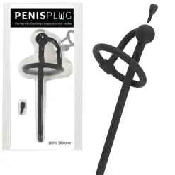 Hohler Silikon Penis-Plug Eichelring NS-Spiele Dilator Männer Sex-Spielzeug