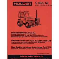 Holder Typ C40 C50 Schlepper 4100 11-19 Ersatzteilliste Ersatzteilkatalog