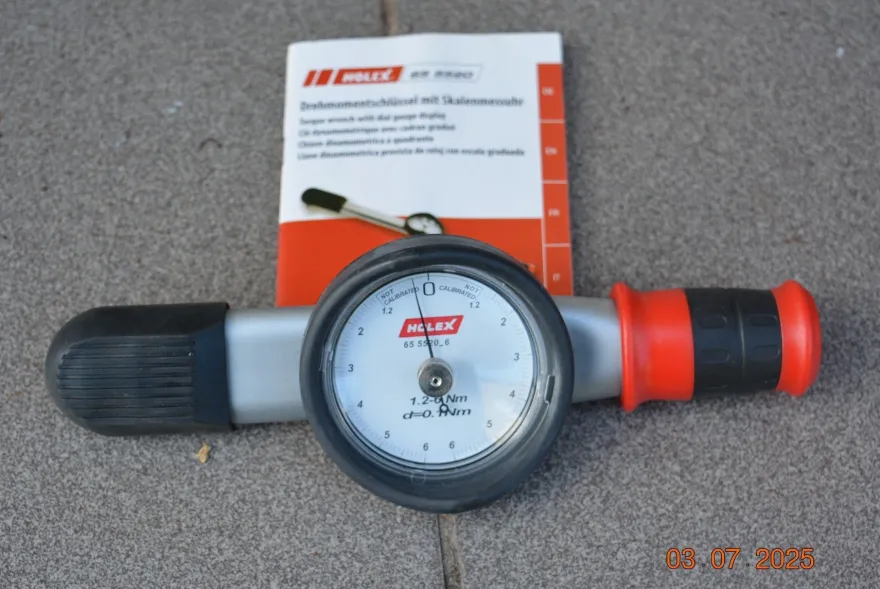 HOLEX Drehmomentschlüssel 655520 6 1,2-6 Nm Vierkant 1/4