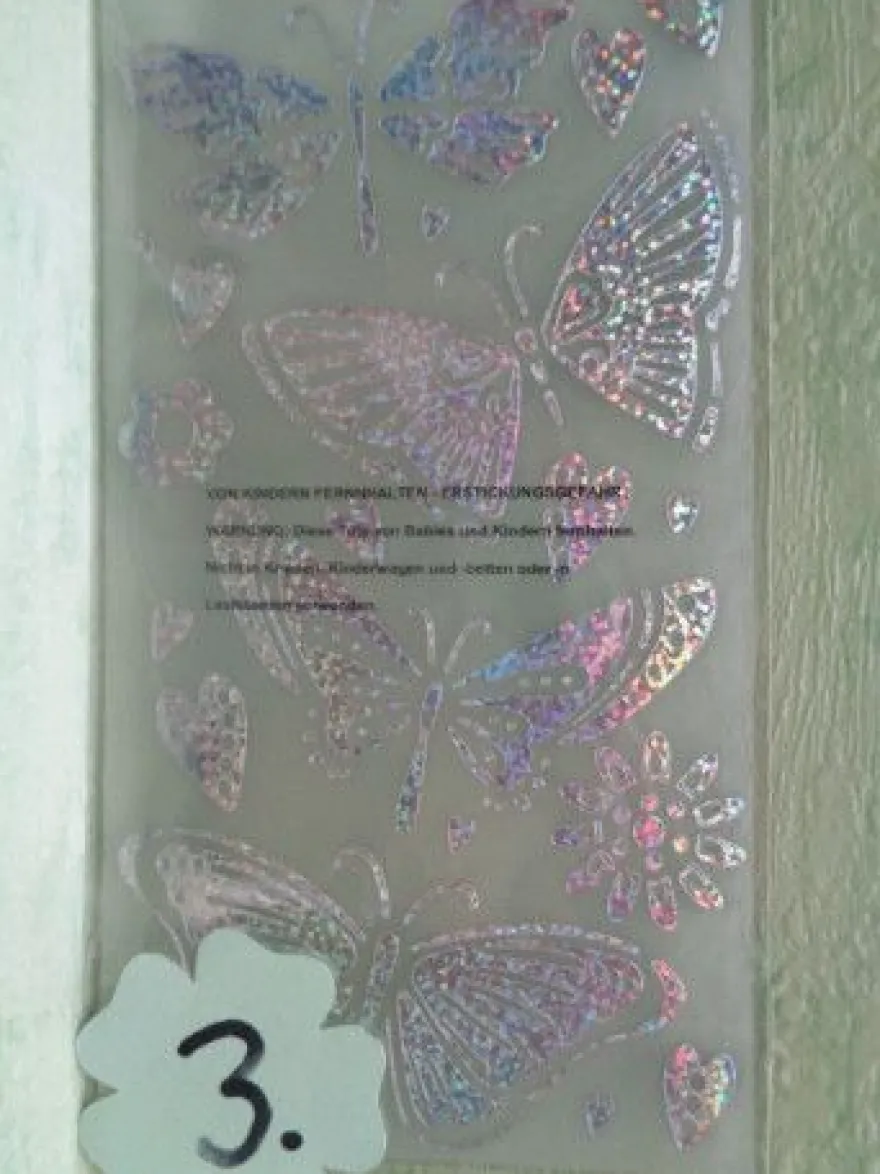 Hologramm -Metallic- Effekt Stickerbogen Tiere Schmetterlinge Bogen je 17x10 cm