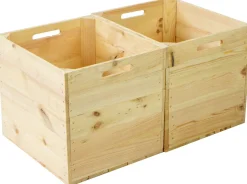 Holzkiste Natur passend für Kallax und Expeditregale