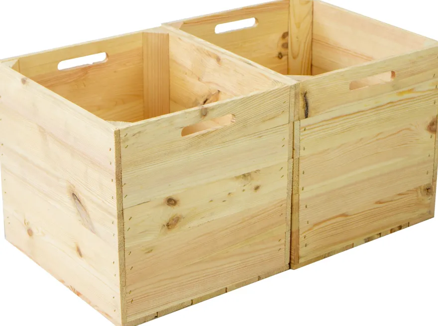 Holzkiste Natur passend für Kallax und Expeditregale