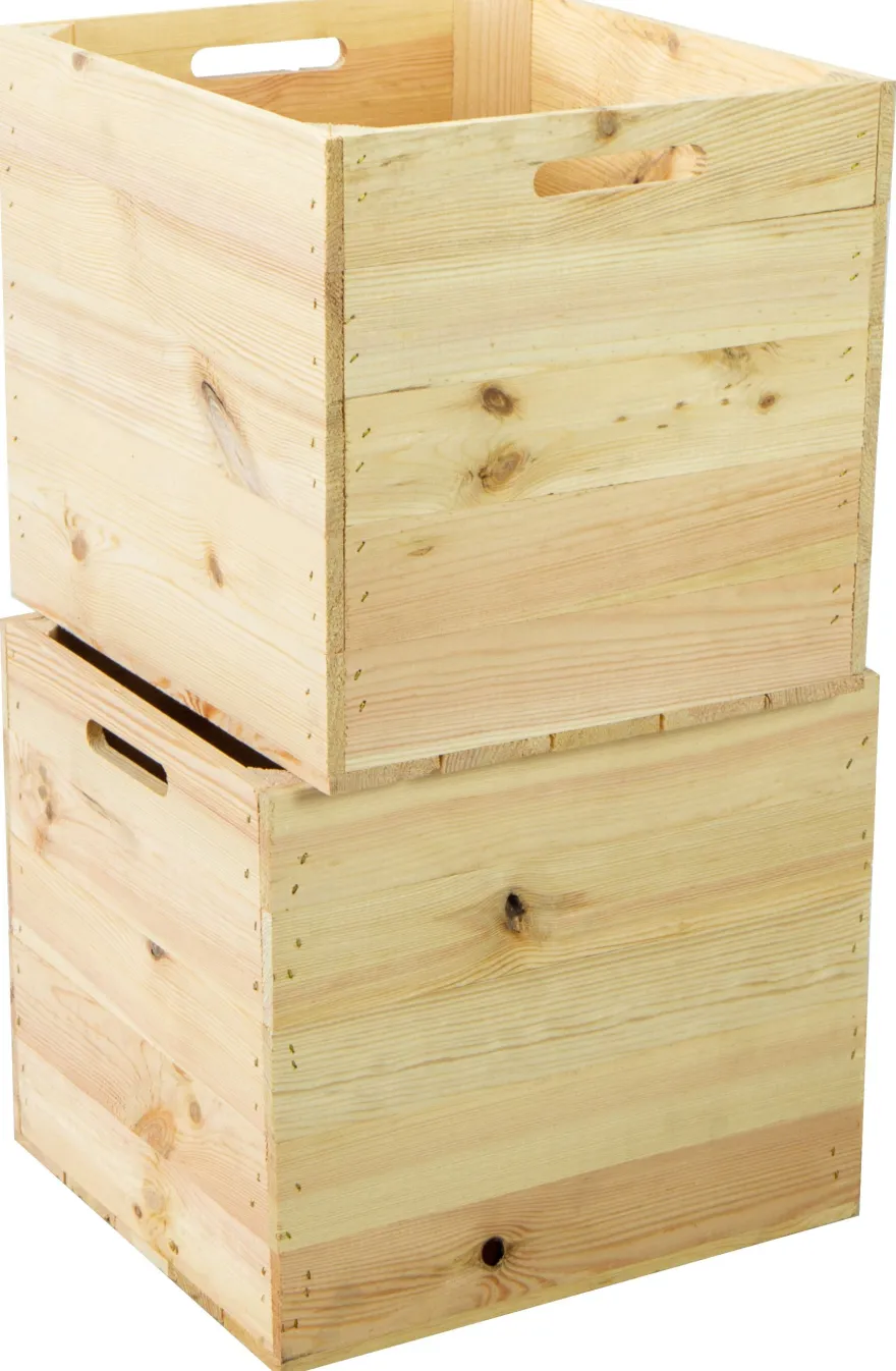 Holzkiste Natur passend für Kallax und Expeditregale