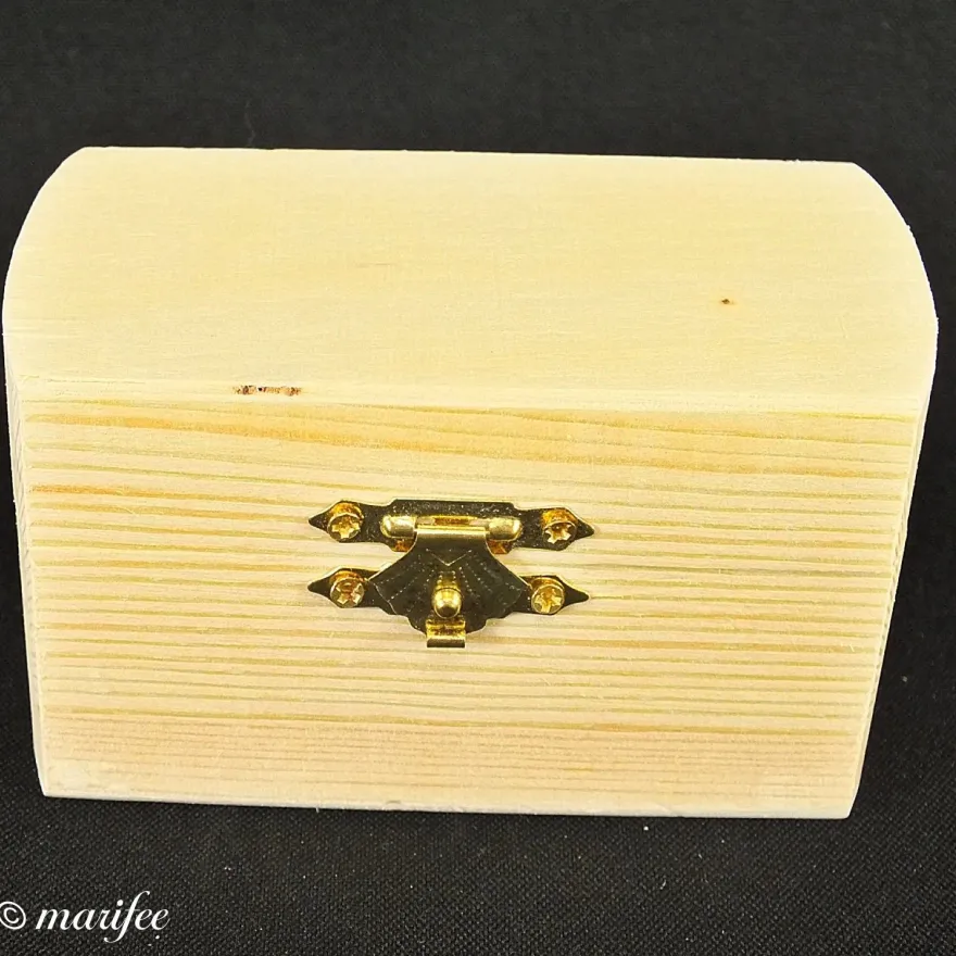Holz-Truhe, Schatzkiste, Geschenkbox, 100 x 52x 60 mm Art.-Nr. 12235