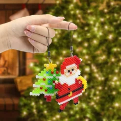Homgaty 5000 Stück Bügelperlen Weihnachten 5mm mit Steckplatte und Zubehör für