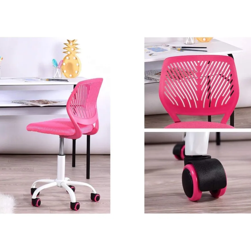 Homy Casa 2er Set Bürostuhl, verstellbar, ergonomisch, Stoff, ohne Armlehnen