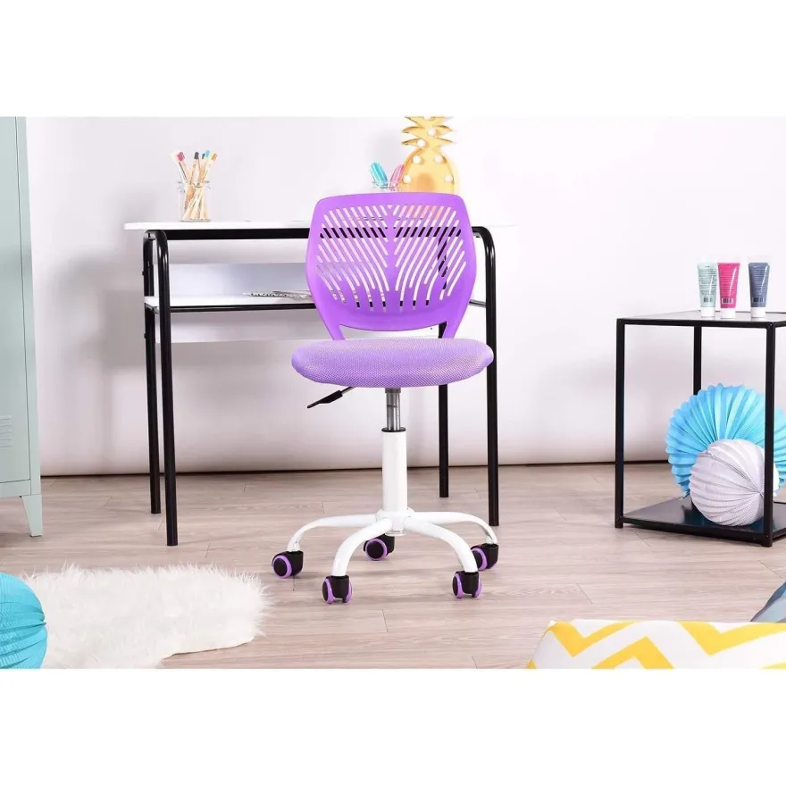 Homy Casa 2er Set Bürostuhl, verstellbar, ergonomisch, Stoff, ohne Armlehnen