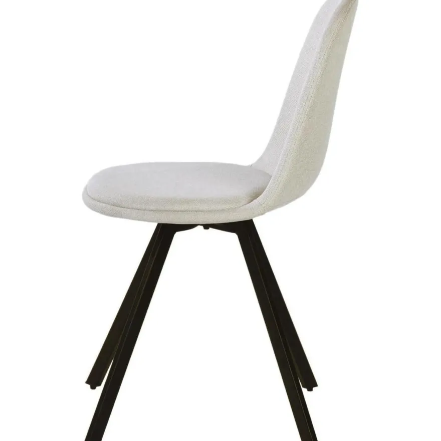 Homy Casa Esszimmerstühle 4er Set, Stoff Drehstuhl mit gepolsterter Sitzfläche