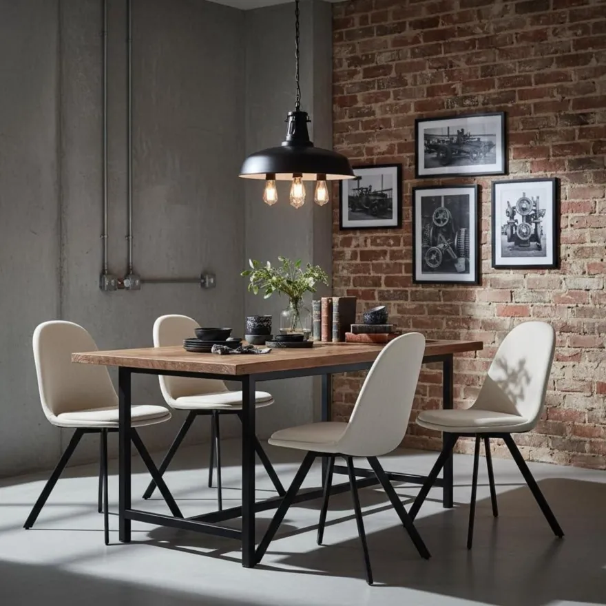 Homy Casa Esszimmerstühle 4er Set, Stoff Drehstuhl mit gepolsterter Sitzfläche